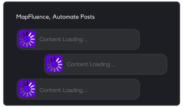 MapFluence™ Dashboard Automate Content Posts