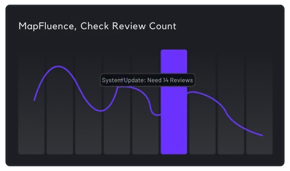 MapFluence™ Dashboard Check Review Count and Automation